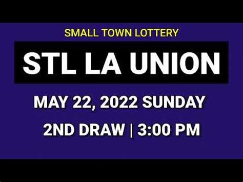stl la union|2ND DRAW STL LA UNION RESULT 3PM TODAY May 8, 2023 .